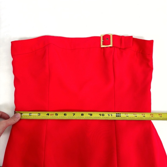 Amanda Uprichard x REVOLVE Edison Mini Dress in Crimson Size L - Picture 10 of 12